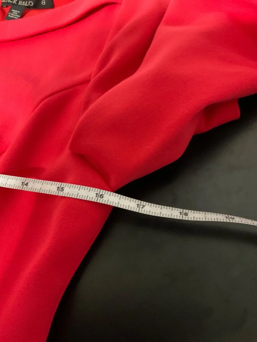 BLACK HALO Nuelle Red Sheath Dress Size 8